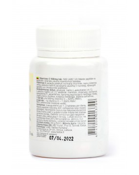 ABC vit Vitaminas C 500mg, ananasų skonio, 50 tablečių