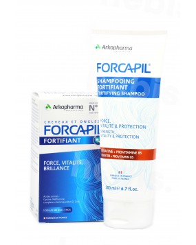 Forcapil maisto papildas N180 + šampūnas su keratinu, 200 ml