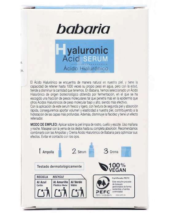 Veido serumas su hialurono rūgštimi, 30 ml