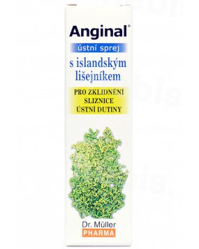 Anginal gerklės purškalas su islandine kerpena, 30 ml