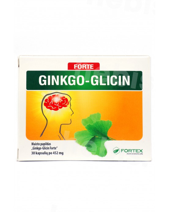 Ginkgo-glicin Forte, 30 kapsulių