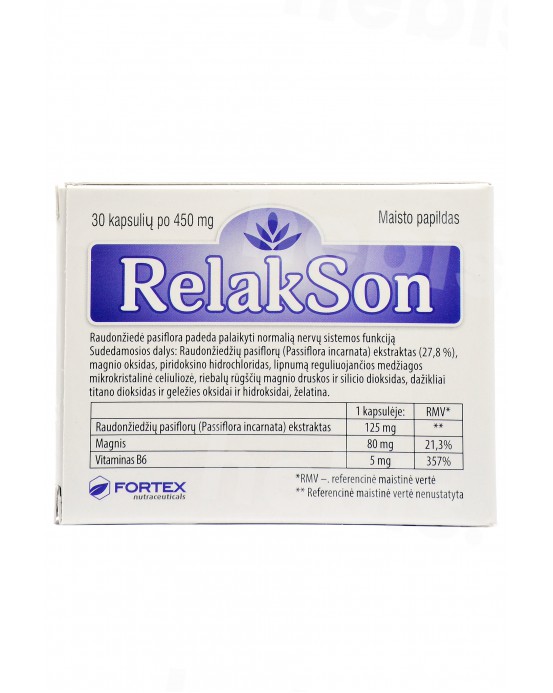 Relakson, 30 kapsulių