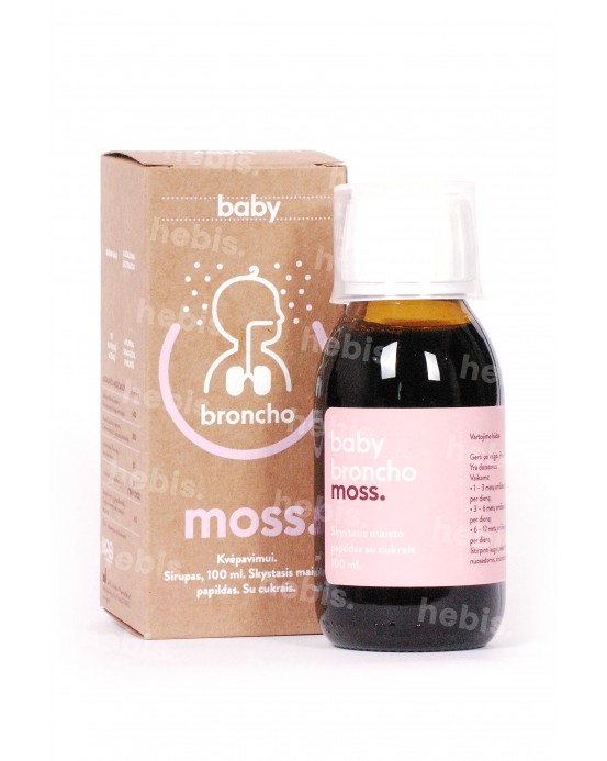 BronchoMoss baby sirupas, 100 ml