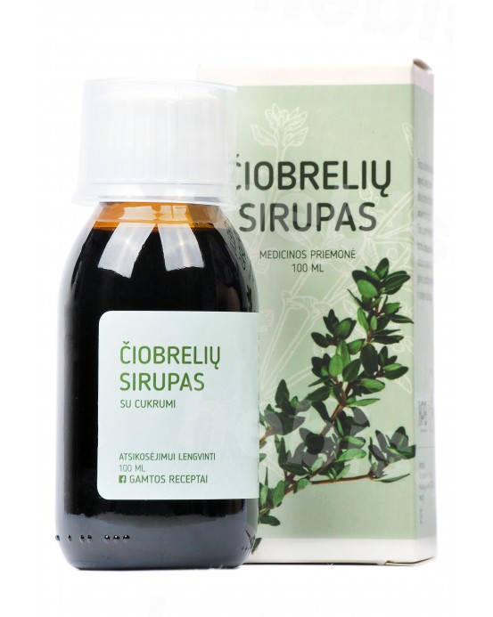 Čiobrelių sirupas, 100 ml