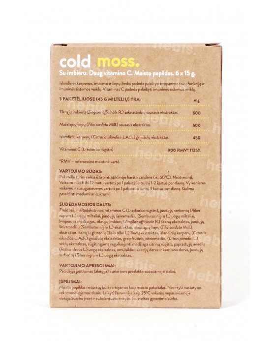 ColdMoss, 6 paketėliai