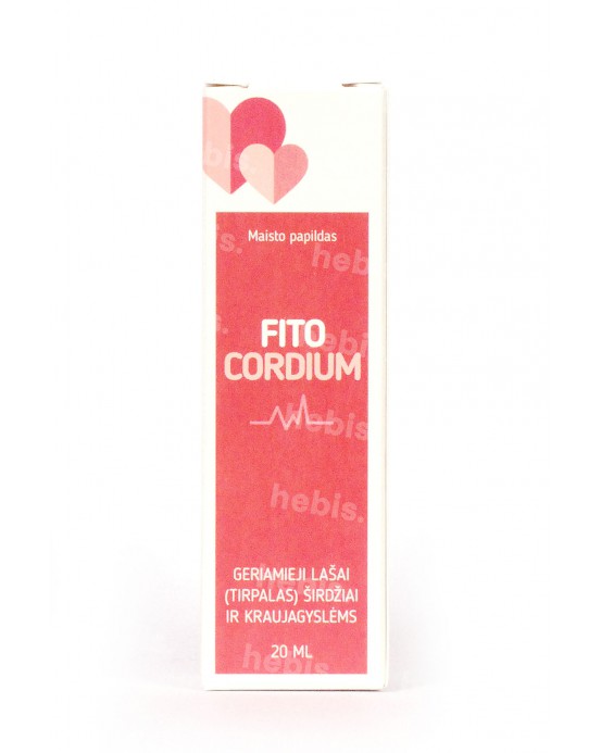 Fitocordium geriamieji lašai širdžiai ir kraujagyslėms, 20 ml