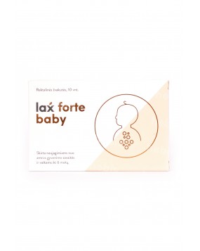LaxForte Baby rektalinės žvakutės, 10 vnt.