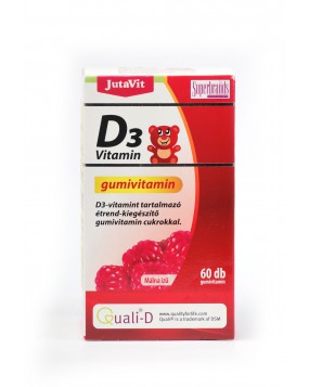 Vitamino D guminukai vaikams, 60 vnt.