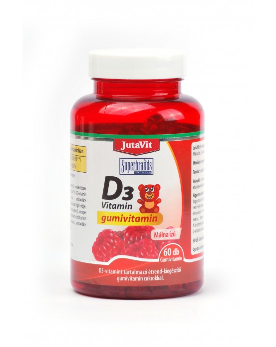 Vitamino D guminukai vaikams, 60 vnt.