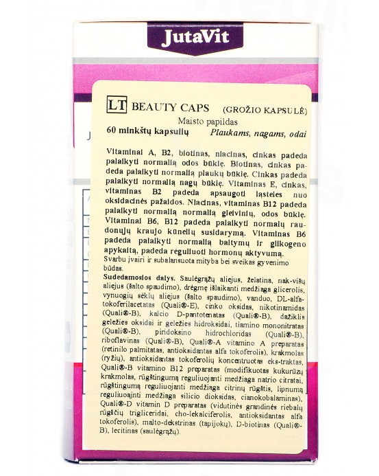 Beauty Caps, 60 minkštų kapsulių