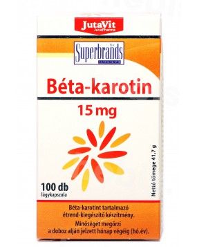 Beta-karotenas, 15 mg, 100 minkštų kapsulių