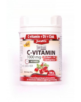 C Vitaminas + D3 + Cinkas, 1000 mg, 100 tablečių