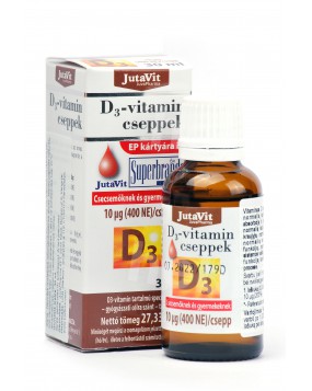Vitamino D3 lašai, 10 µg (400 TV), 50 ml
