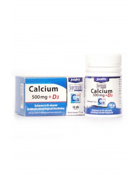 Kalcis 500 mg + Vitaminas D3, 50 tablečių
