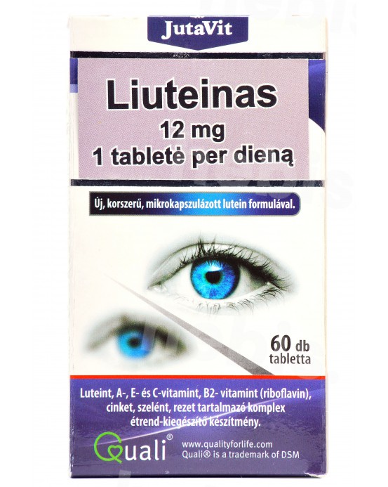 Liutein Forte 12 mg, 60 tablečių