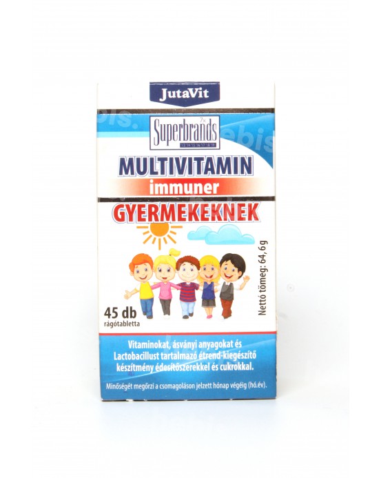 Multivitaminai Immuner Vaikams su laktobacilomis, 45 tabletės