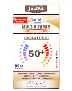 Multivitaminai Immuner Senior 50+ su laktobacilomis, 100 tablečių