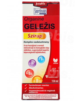 Organinės geležies sirupas su vitaminais B1, B2, B6, B12, 150 ml