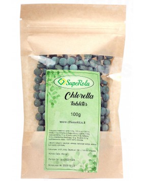 Chlorella tabletės, 100 g
