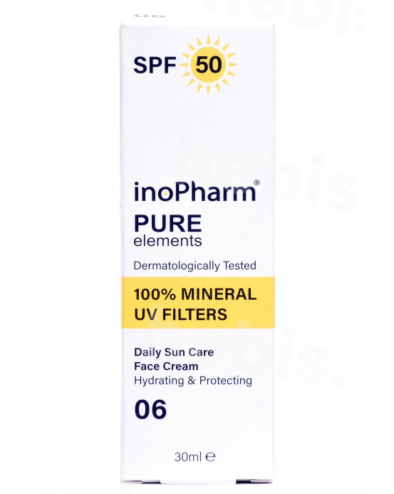 InoPharm apsauginis veido kremas nuo saulės SPF50, 30 ml