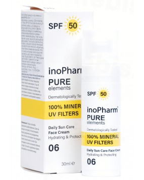 InoPharm apsauginis veido kremas nuo saulės SPF50, 30 ml