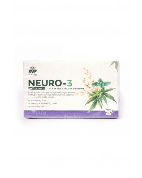 Žolelių arbata Neuro-3 su kanapių lapais ir žiedynais, 20 pakelių
