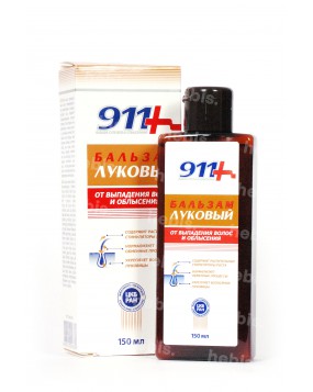 911 Balzamas nuo plaukų slinkimo ir plikimo su svogūnų ekstraktu, 150 ml