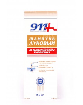 911 Šampūnas nuo plaukų slinkimo ir plikimo su svogūnų ekstraktu, 150 ml