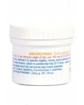Askorutinas, 50 tablečių