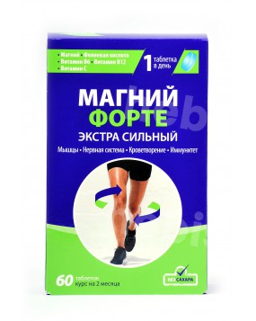 Magnis Forte Extra Strong, 60 tablečių